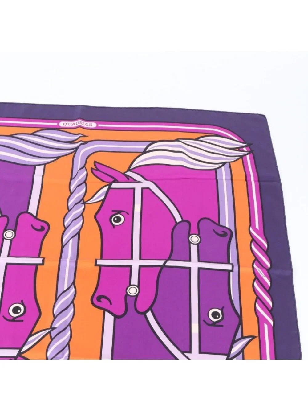 Hermes Carre 90 Quadrige Scarf Silk Shawl